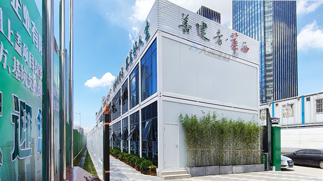 工地辦公區(qū)板房-工地集裝箱房屋-活動板房工程案例<