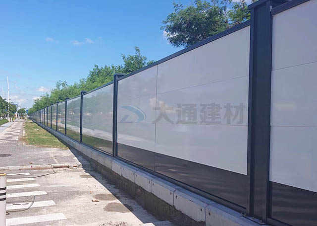 A類鋼圍擋烤漆款-深圳新型圍擋工程案例-A/B/C類圍擋-深圳市大通建材有限公司鋼圍擋生產定制廠家